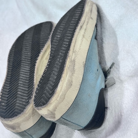 Golden Goose Deluxe Brand Blue Sneakers with Star - Picture 13 of 14